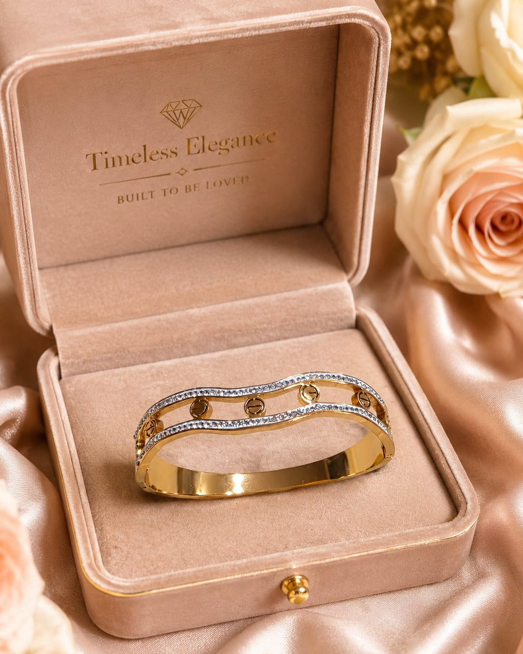 Signature Wave Screw Bangle