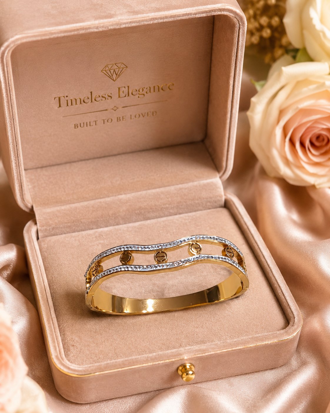 Signature Wave Screw Bangle