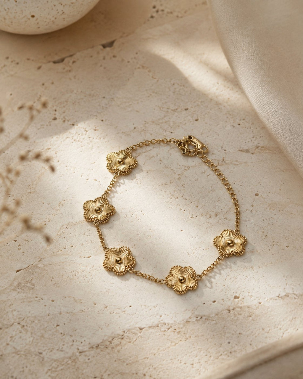 Vintage Bloom Medallion Bracelet
