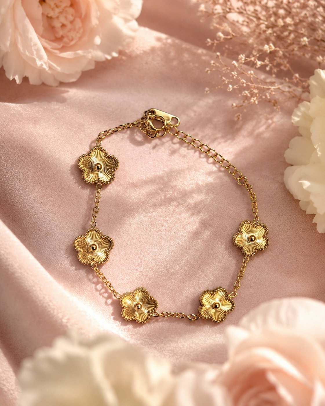 Vintage Bloom Medallion Bracelet