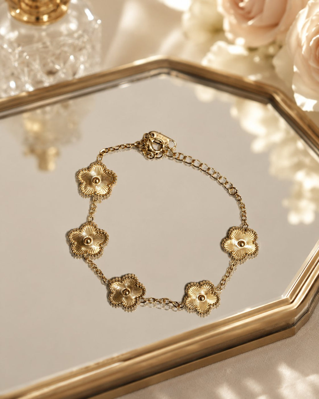Vintage Bloom Medallion Bracelet