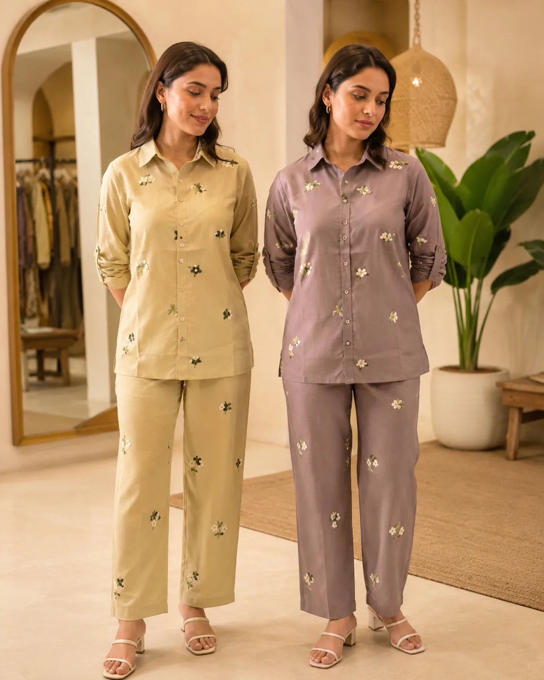 Elara Handwork Cotton Flex Co-Ord Set - image 5