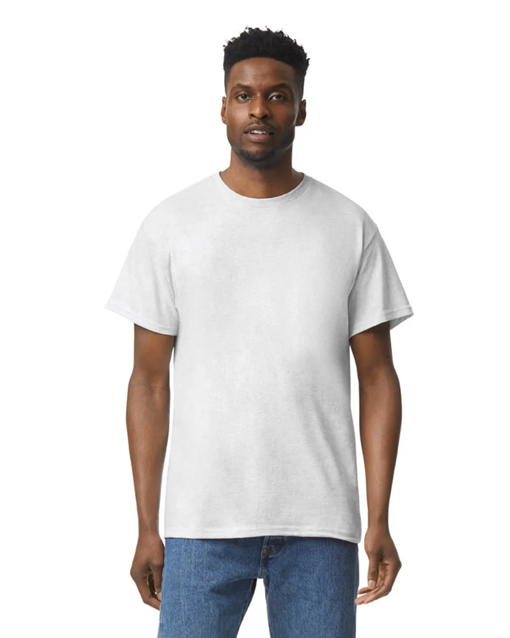Custom Gildan 5000 T-Shirt blank garment in Ash Grey