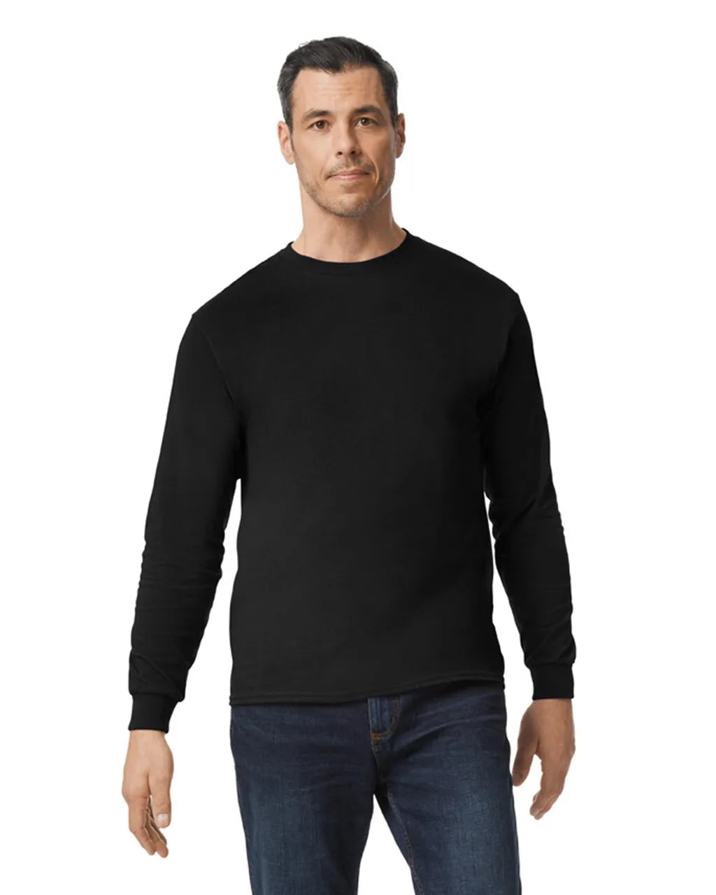 Custom Gildan 5400 Long Sleeve T-Shirt blank garment in Black