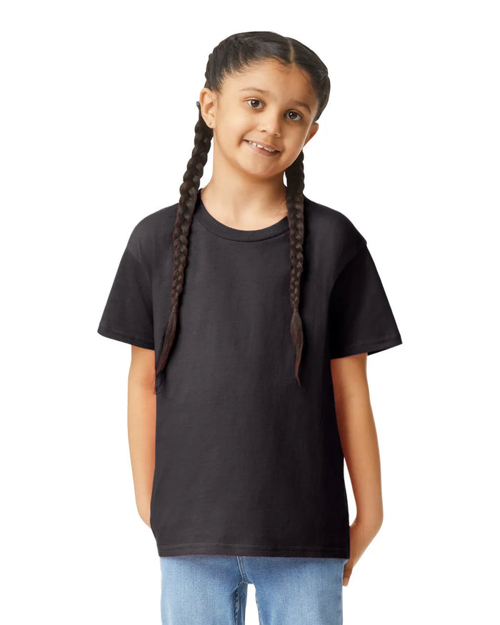 Custom Gildan 64000B Youth T-Shirt blank garment in Black