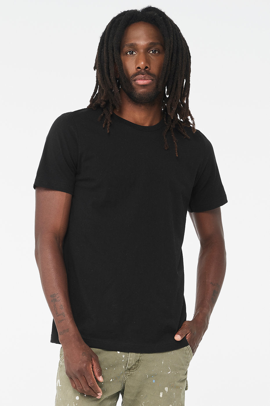 Custom Bella Canvas 3001CV blank garment in Black