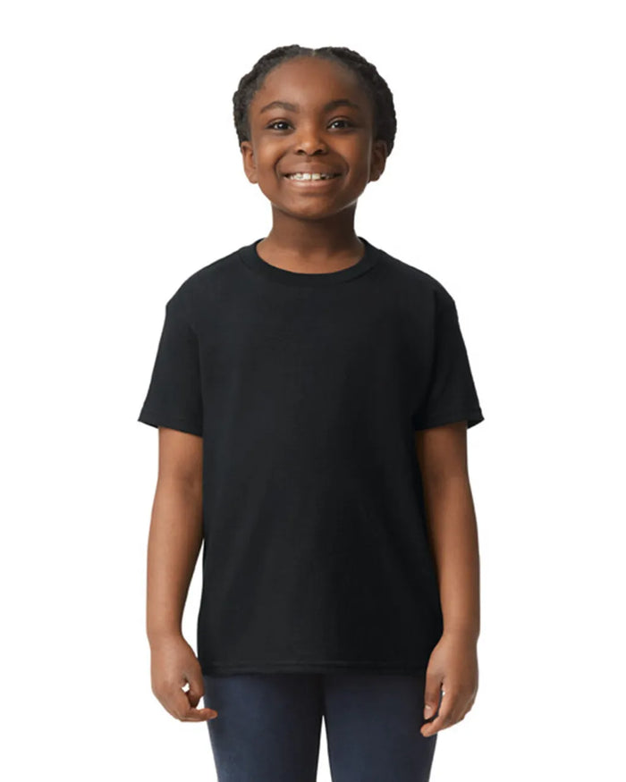Custom Gildan 5000B Youth T-Shirt blank garment in Black