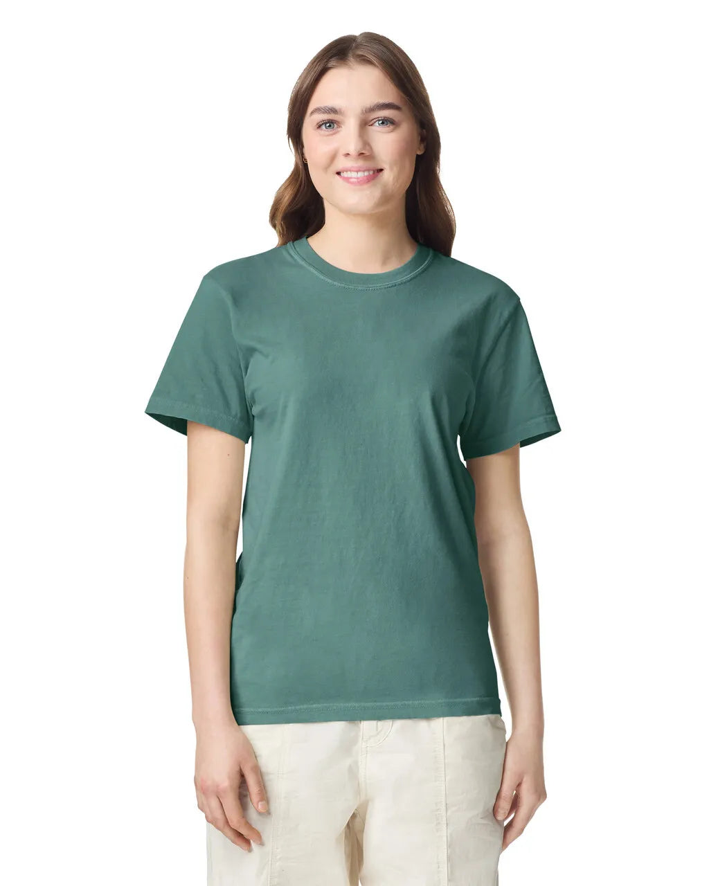 Custom Comfort Colors 1717 T-Shirt blank garment in Blue Spruce