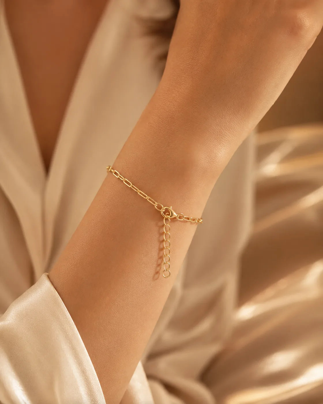 Golden Paperclip Bracelet
