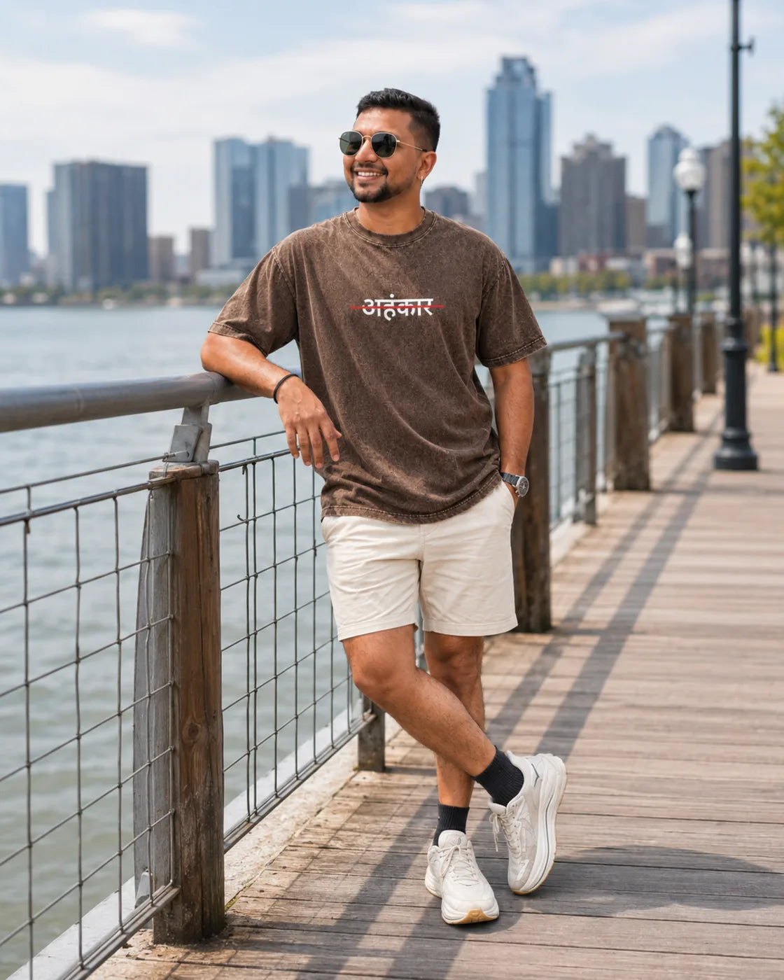 Ahankaar Acid-Wash Graphic T-Shirt - image 5