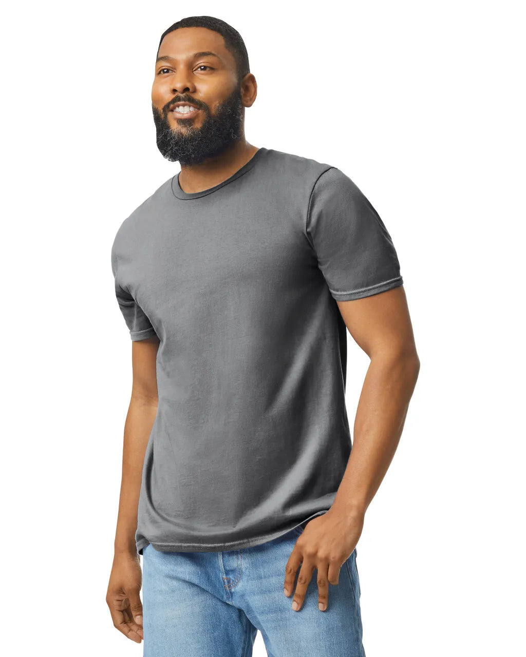 Custom Gildan 64000 T-Shirt blank garment in Charcoal