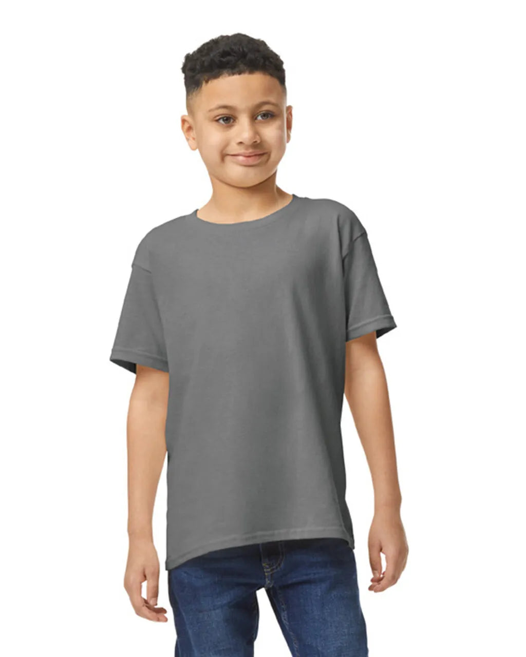 Custom Gildan 5000B Youth T-Shirt blank garment in Charcoal