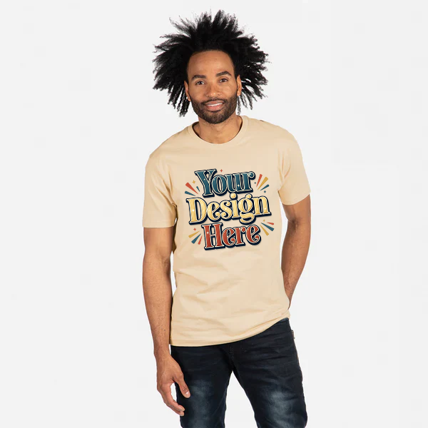 Custom Next Level 3600 T-Shirt blank garment in Black