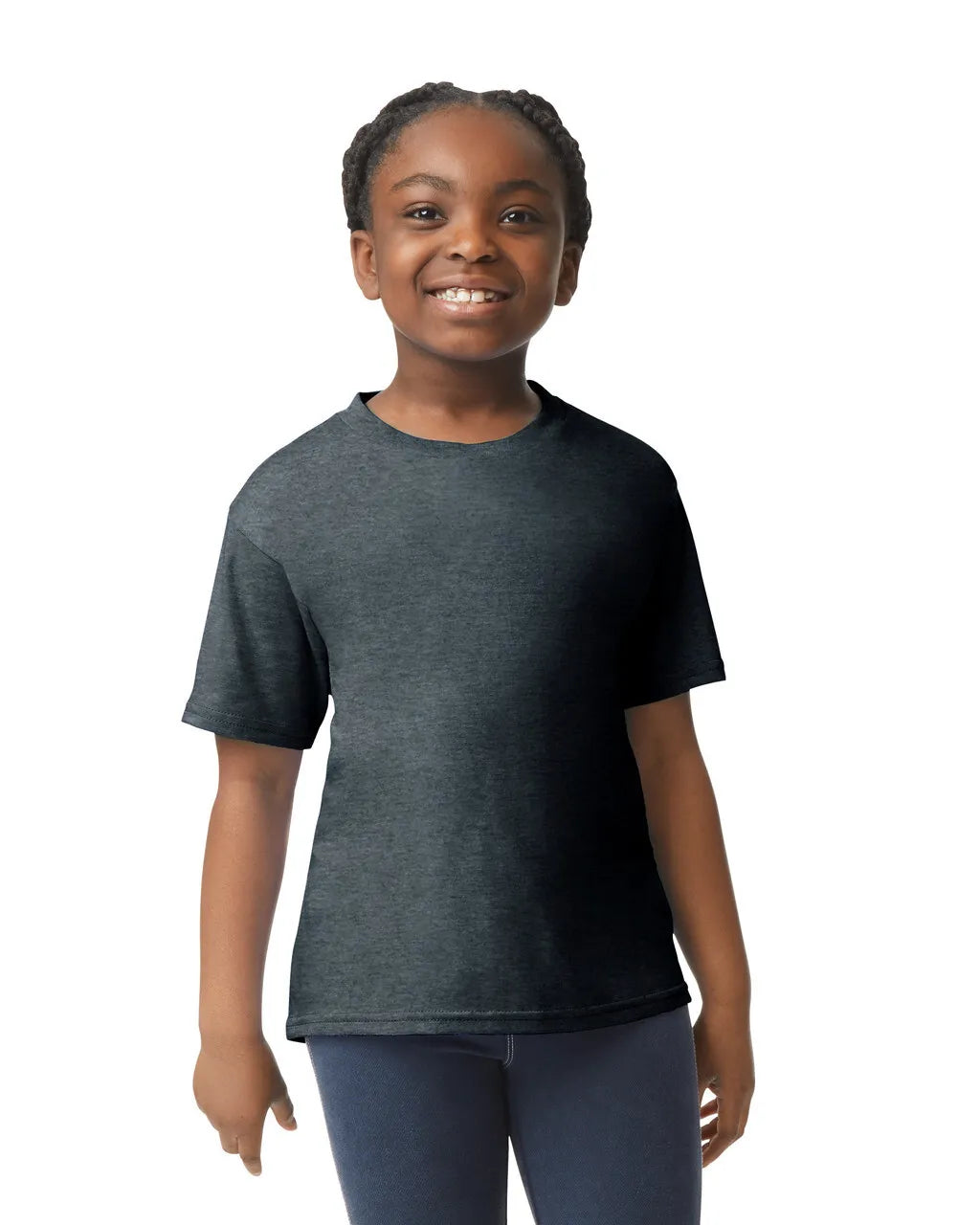Custom Gildan 64000B Youth T-Shirt blank garment in Dark Heather