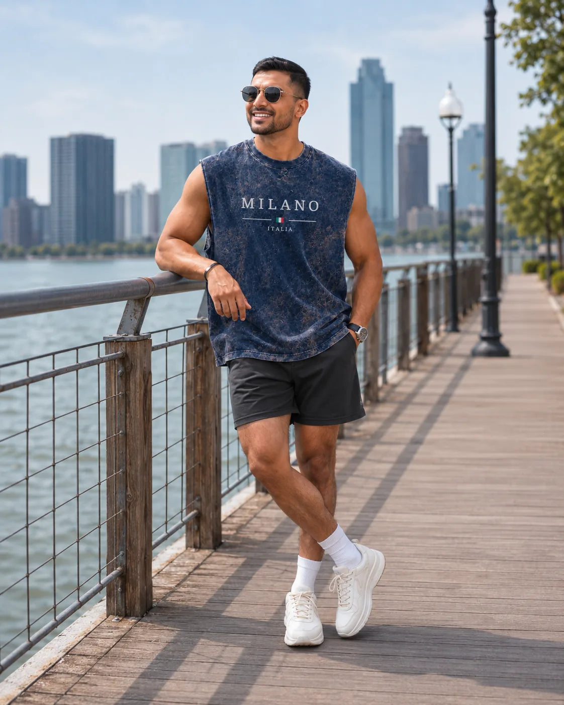 Milano Heritage Acid-Wash Sleeveless Tank - image 3