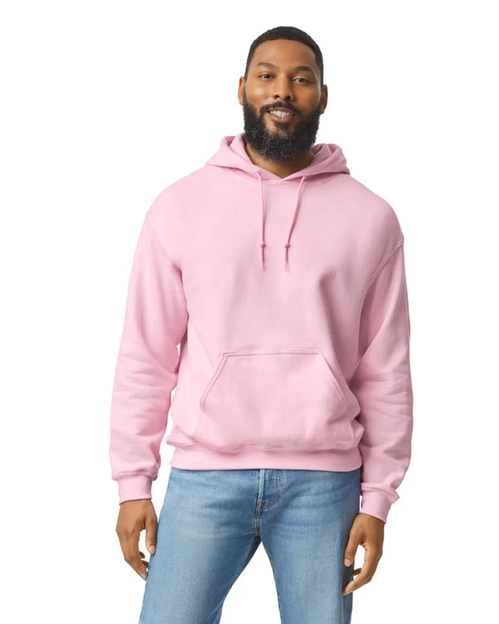 Custom Gildan 18500 Hoodies blank garment in Light Pink