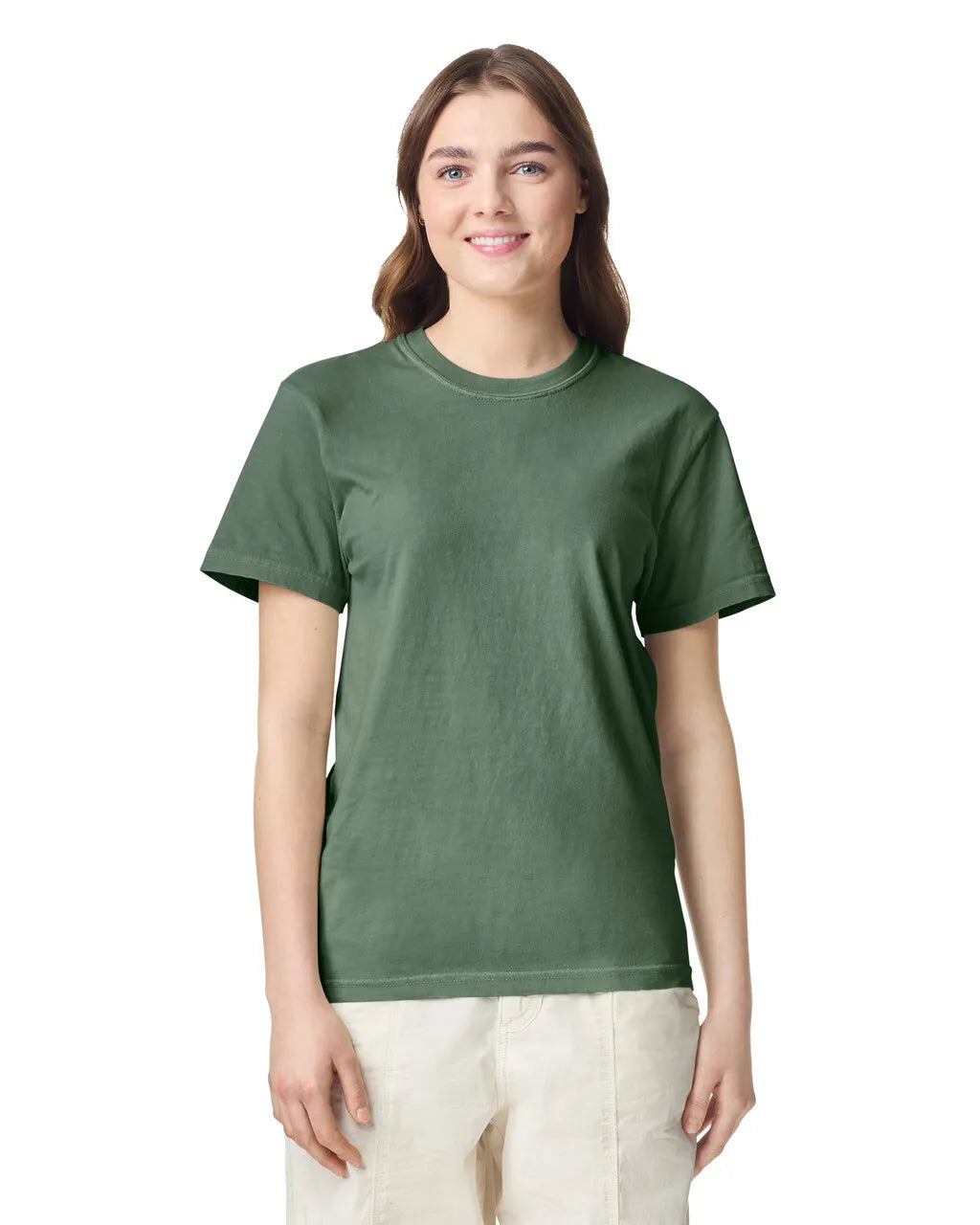 Custom Comfort Colors 1717 T-Shirt blank garment in Moss