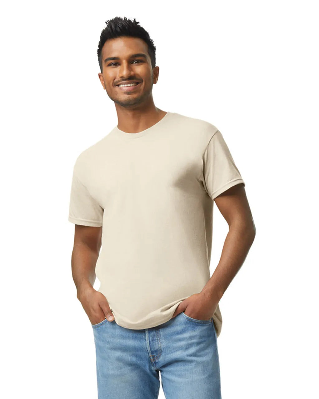 Custom Gildan 5000 T-Shirt blank garment in Natural