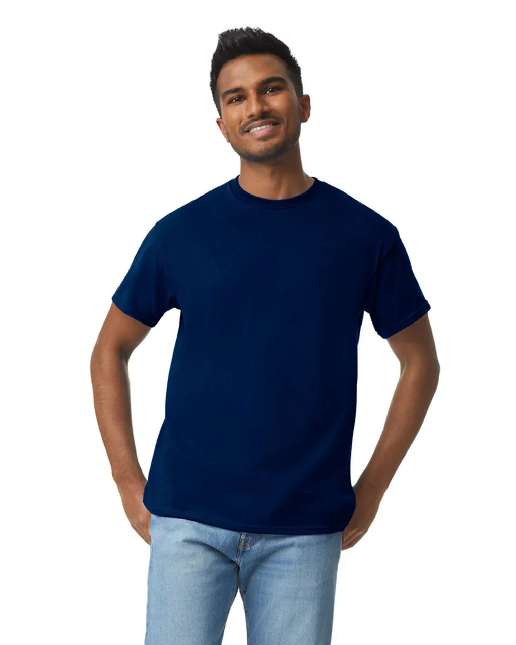 Custom Gildan 5000 T-Shirt blank garment in Navy