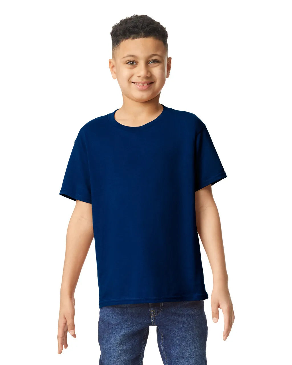 Custom Gildan 5000B Youth T-Shirt blank garment in Navy