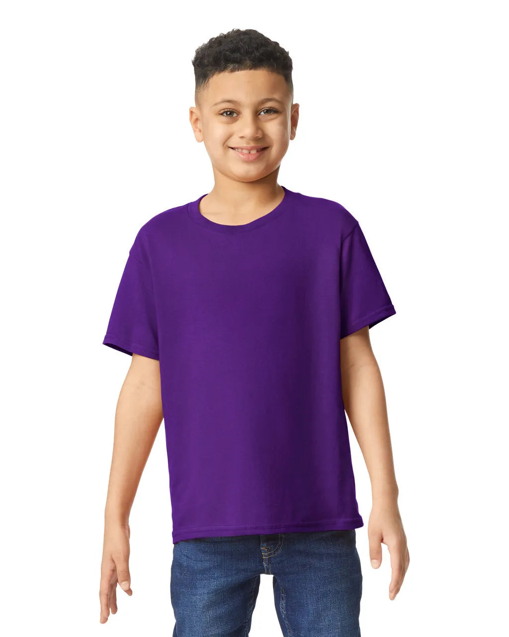 Custom Gildan 5000B Youth T-Shirt blank garment in Purple