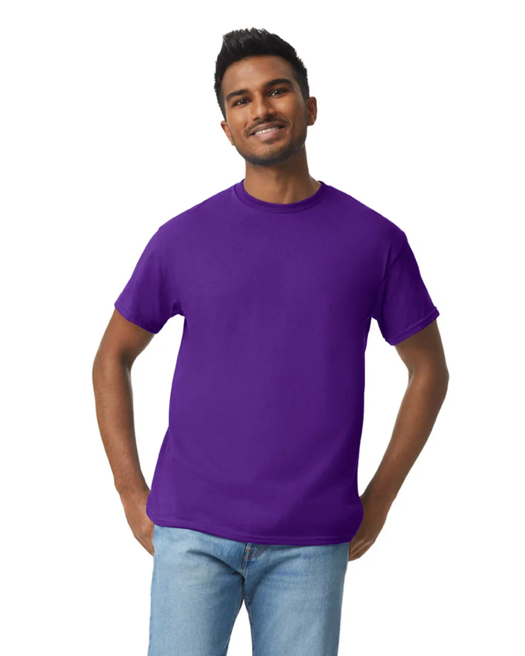Custom Gildan 5000 T-Shirt blank garment in Purple