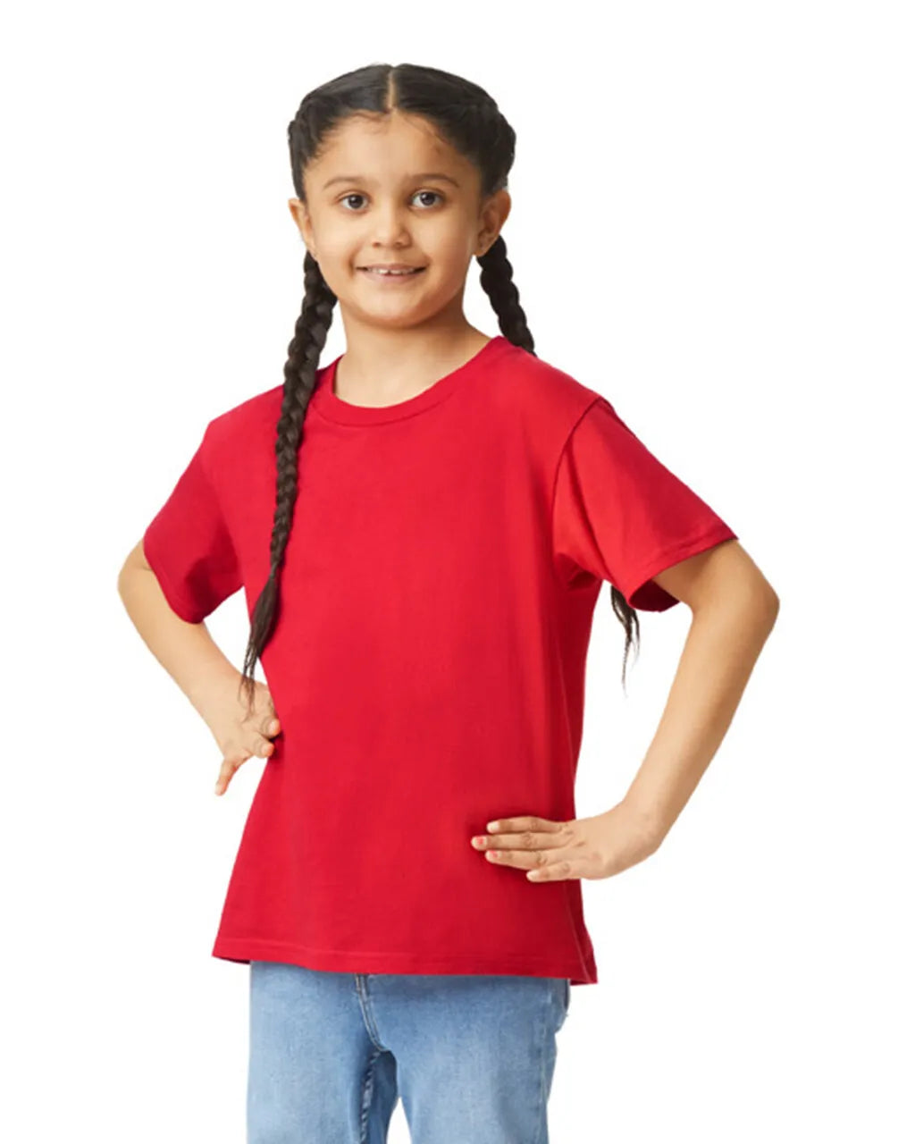 Custom Gildan 64000B Youth T-Shirt blank garment in Red