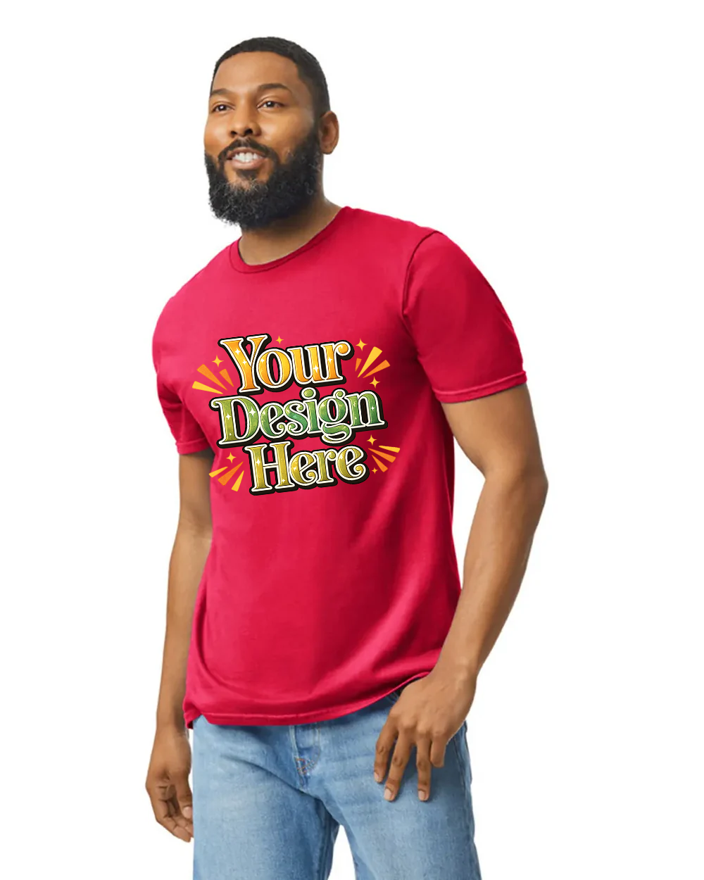 Custom Gildan 64000 T-Shirt blank garment in Kelly Green