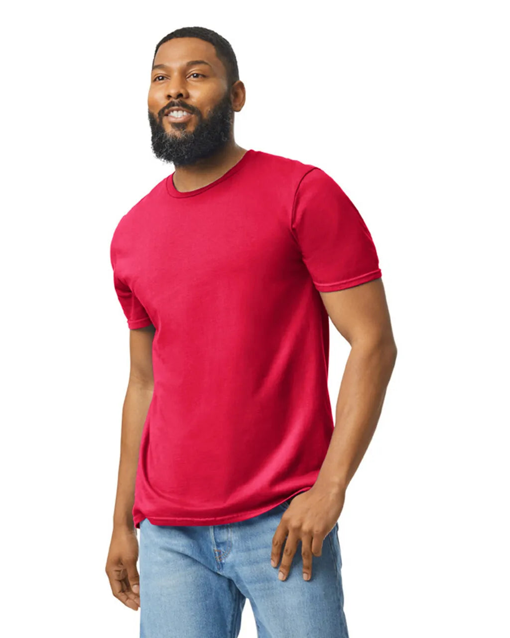 Custom Gildan 64000 T-Shirt blank garment in Red