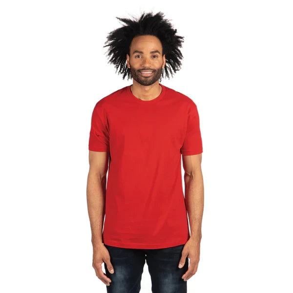 Custom Next Level 3600 T-Shirt blank garment in Red