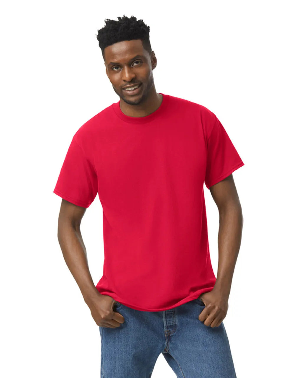 Custom Gildan 5000 T-Shirt blank garment in Red