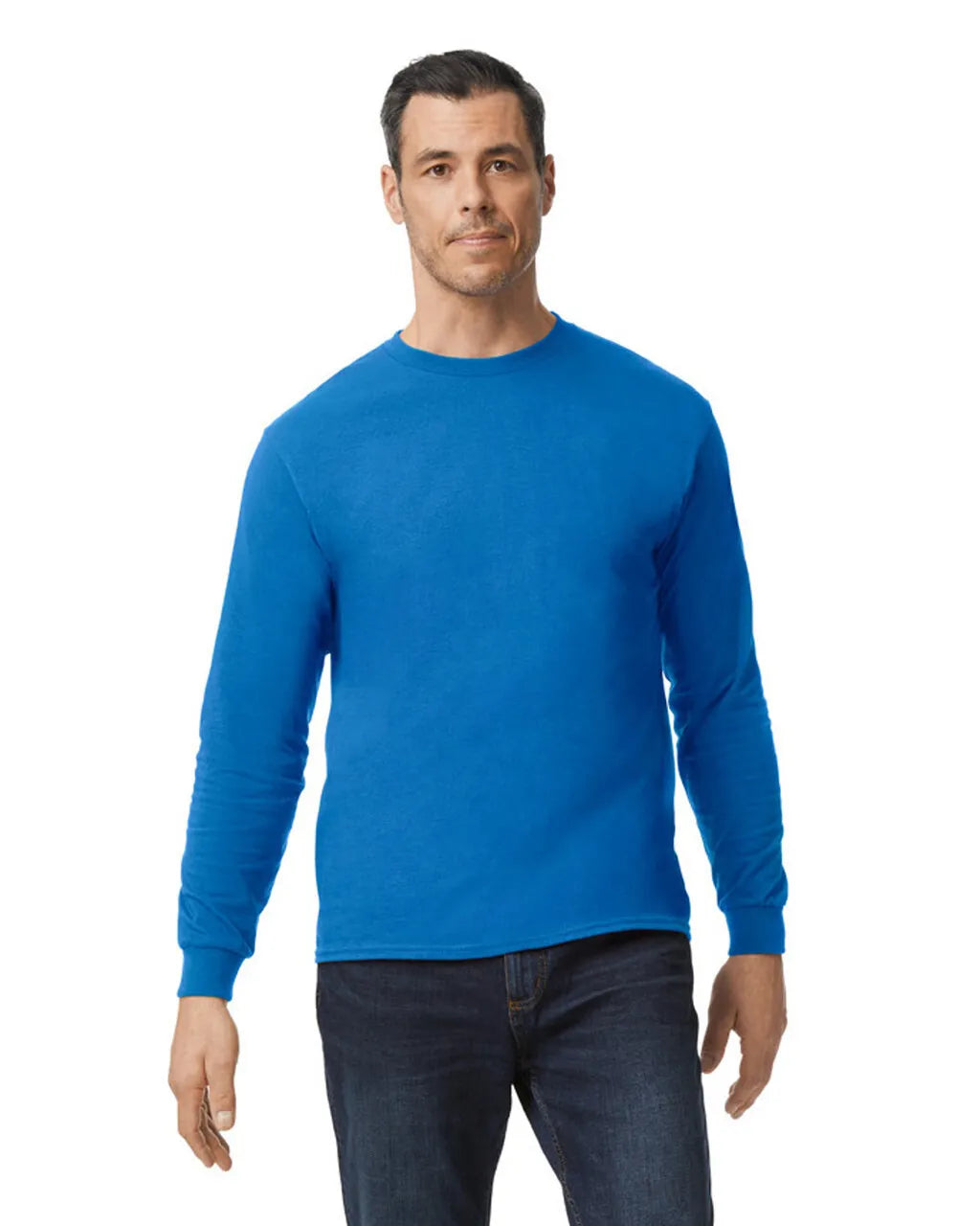 Custom Gildan 5400 Long Sleeve T-Shirt blank garment in Royal