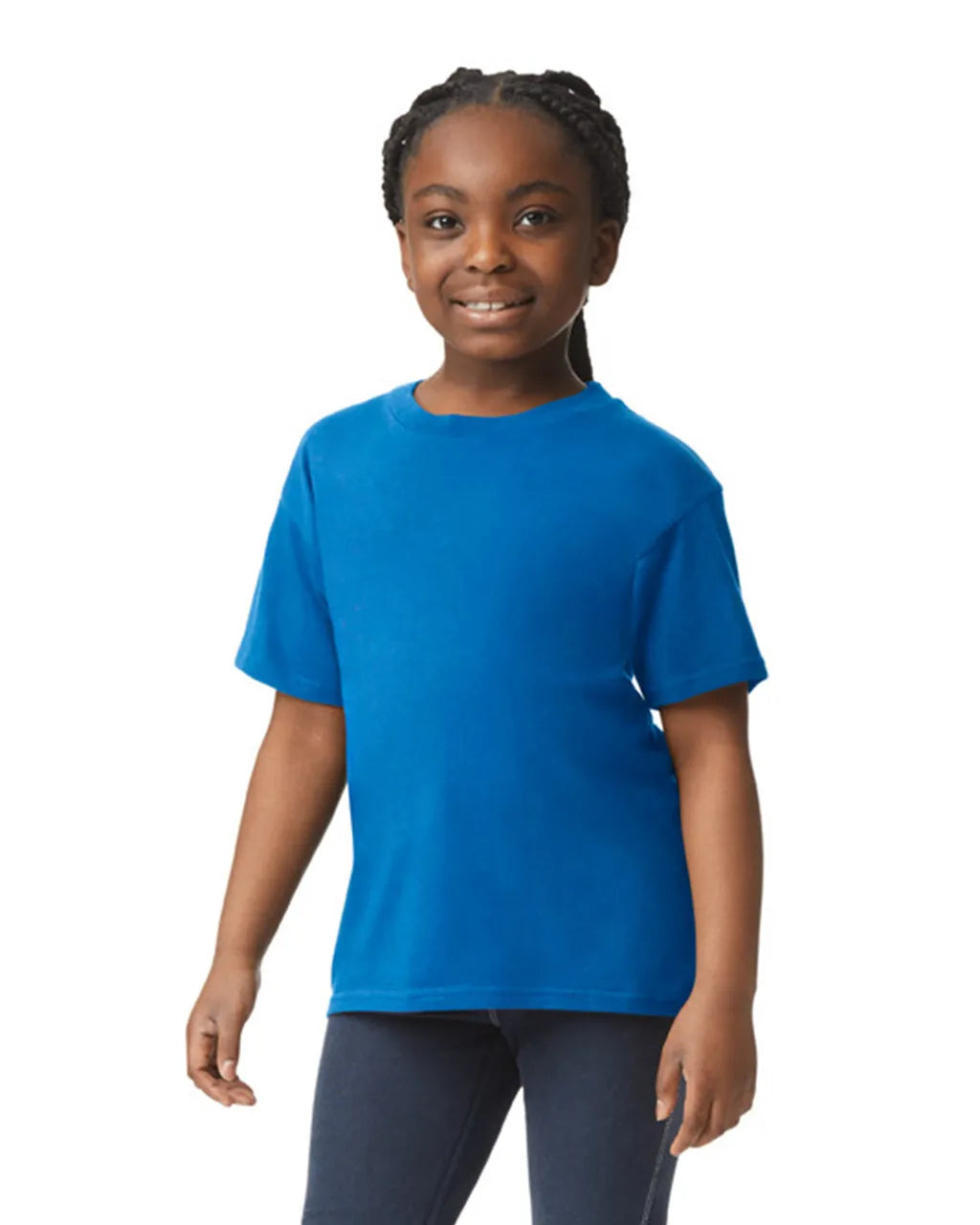 Custom Gildan 64000B Youth T-Shirt blank garment in Royal
