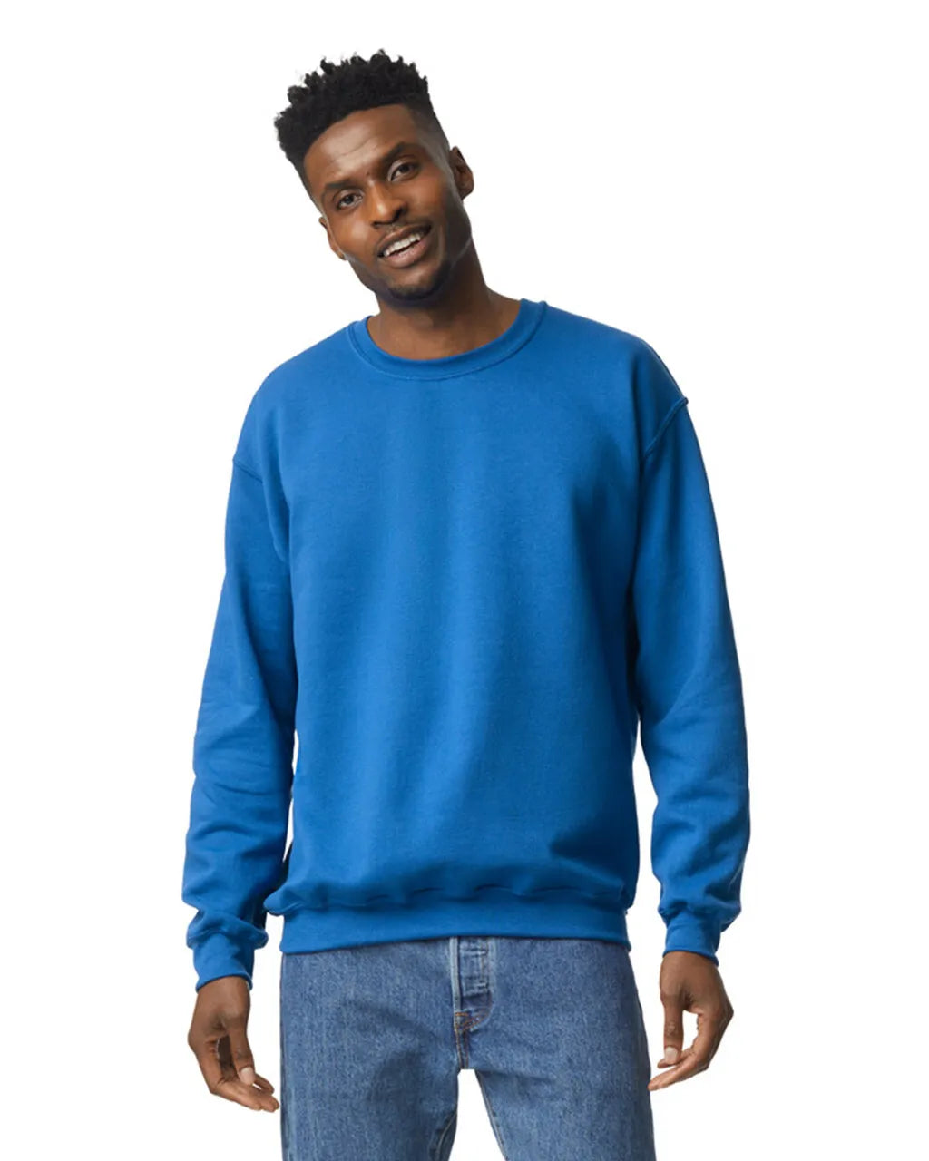 Custom Gildan 18000 Sweatshirt blank garment in Royal