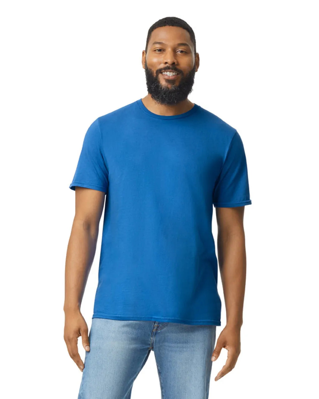 Custom Gildan 64000 T-Shirt blank garment in Royal