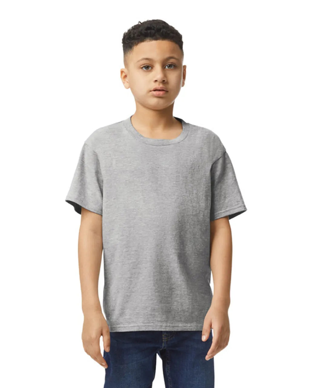 Custom Gildan 64000B Youth T-Shirt blank garment in Sport Grey