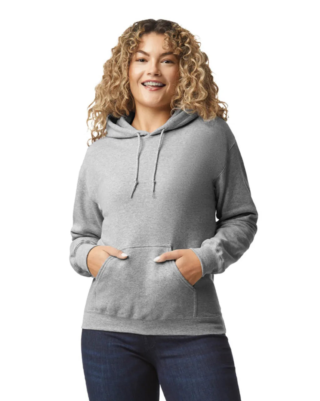 Custom Gildan 18500 Hoodies blank garment in Sport Grey