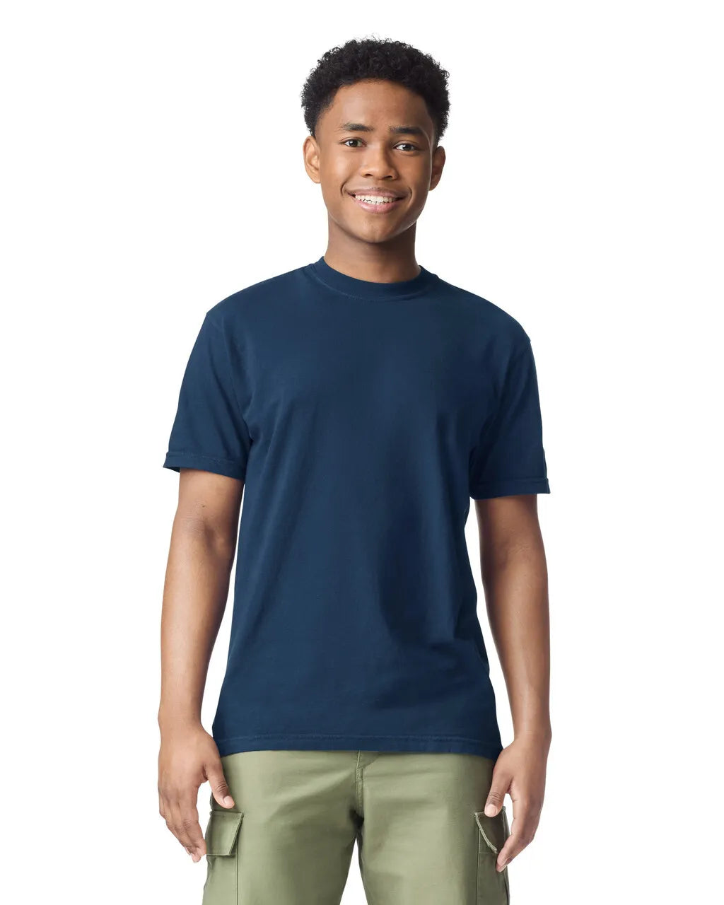 Custom Comfort Colors 1717 T-Shirt blank garment in True Navy