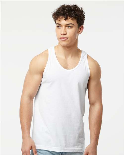 Custom Tultex Unisex Fine Jersey Tank Top - S105 blank garment in White