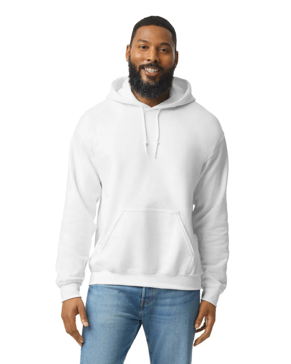 Custom Gildan 18500 Hoodies blank garment in White
